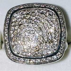 David Yurman Albion ring with Pave diamonds